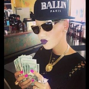 MELODY EHSANI TRILLA THE RILLA $150 GOLD PLATED ROLLIE LINK GORILLA NECKLACE